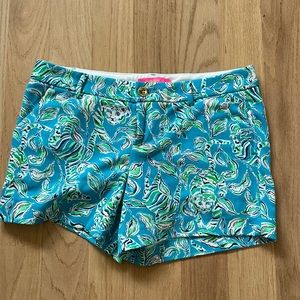 Lilly Pulitzer Callahan Knit Short in Turquoise Oasis -Outta Line